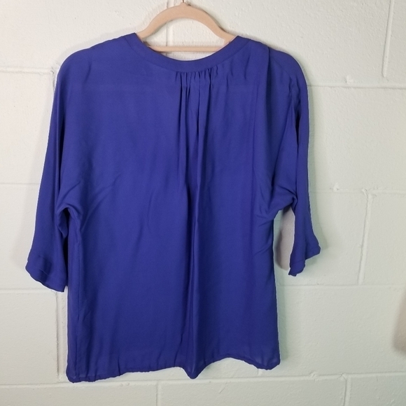 Joie silk tunic blous blue purple - Picture 3 of 6